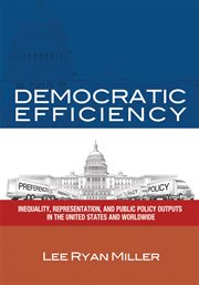 Democratic efficiency. Inequality, Representation, and Public Policy Outputs in the United States and Worldwide cover image