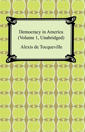 Cover image for Democracy in America (Volume 1)
