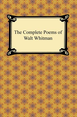 Cover image for The Complete Poems of Walt Whitman