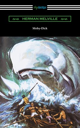Book cover, Moby Dick by Herman Melville. 