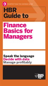 HBR guide to finance basics for managers cover image