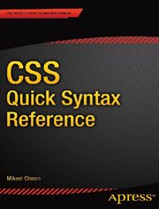 CSS quick syntax reference guide cover image