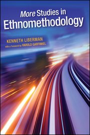 More Studies in Ethnomethodology cover image