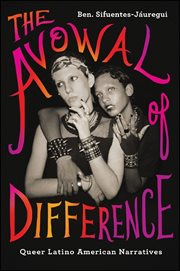 The avowal of difference cover image