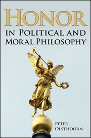 Honor in political and moral philosophy cover image