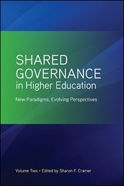 Shared governance in higher education, volume 2 cover image