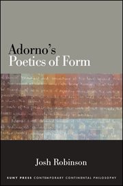 Adorno's poetics of form cover image