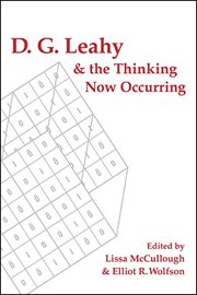 D. G. Leahy and the Thinking Now Occurring cover image