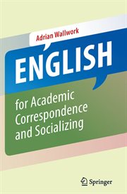 English for Academic Correspondence and Socializing cover image