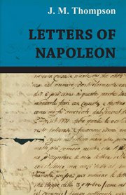 Letters of napoleon cover image
