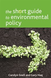 The short guide to environmental policy cover image