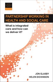 Partnership working in health and social care cover image