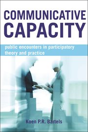 Communicative capacity : public encounters in participatory theory and practice cover image