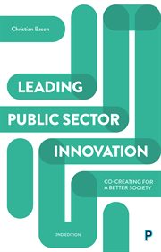 Leading public sector innovation : co-creating for a better society cover image