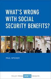What's wrong with social security benefits? cover image