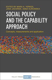 Social policy and the capability approach : concepts, measurements and application cover image