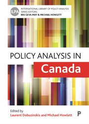 Policy analysis in Canada : the state of the art cover image