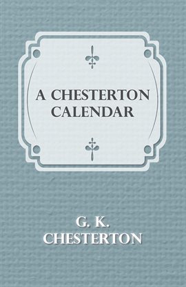Cover image for A Chesterton Calendar