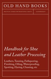 Handbook for shoe and leather processing cover image