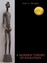 A modern theory of evolution cover image