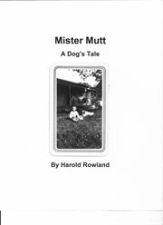 Mister mutt. A Dog's Tale cover image