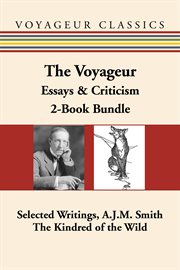 The voyageur Canadian essays & criticism: 2-book bundle cover image