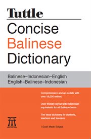 Tuttle concise Balinese dictionary cover image