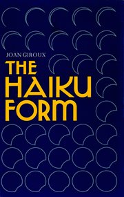 The haiku form cover image
