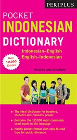 Periplus pocket Indonesian dictionary : Indonesian-English, English-Indonesian cover image