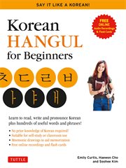Korean hangeul for beginners: say it like a korean cover image