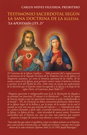 Testimonio sacerdotal seg{250}n la sana doctrina de la iglesia. "La Apostas̕a (2TS. 2)" cover image