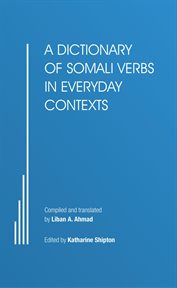 Dictionary of somali verbs in everyday contexts cover image