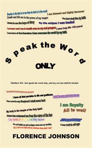 Speak the Word Only cover image