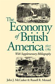 The economy of British America, 1607-1789 cover image