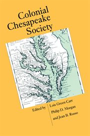 Colonial Chesapeake society cover image