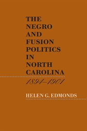 Negro and Fusion Politics in North Carolina cover image