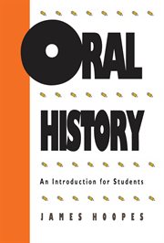 Oral history: an introduction for students cover image