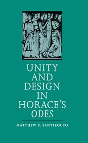 Unity and design in Horace's Odes cover image