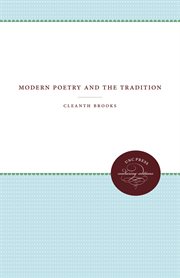 Modern poetry and the tradition cover image