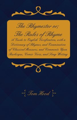Cover image for The Rhymester or; The Rules of Rhyme