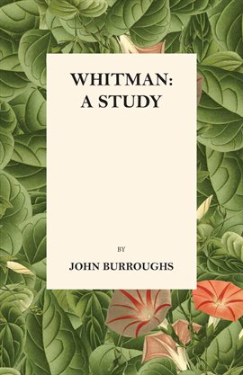 Cover image for Whitman: A Study