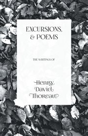 Excursions, poems and familiar letters cover image