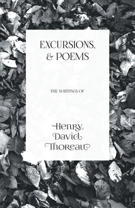 Cover image for Excursions, and Poems