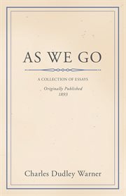 As we go cover image