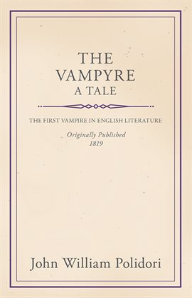 Cover image for The Vampyre - A Tale