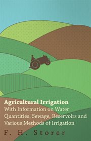 Agricultural Irrigation - With Information on Water Quantities cover image