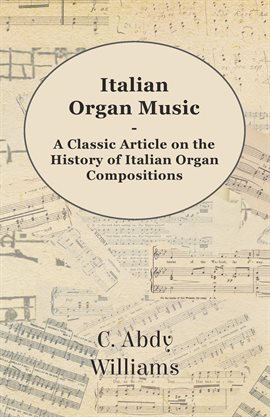 Cover image for Italian Organ Music