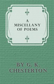 Miscellany of Poems by G cover image