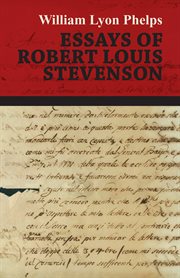 Essays of Robert Louis Stevenson cover image