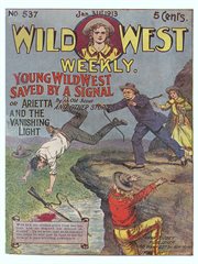 Young Wild West saved by a signal, or, Arietta and the vanishing light cover image